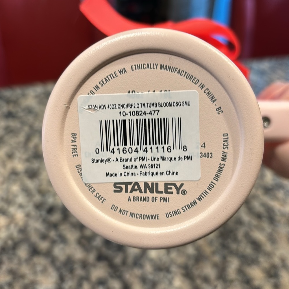 NWT Stanley Quencher H2.0 Tumbler The Flow State” 40oz All Day Hydration Lt Pink - Picture 6 of 10